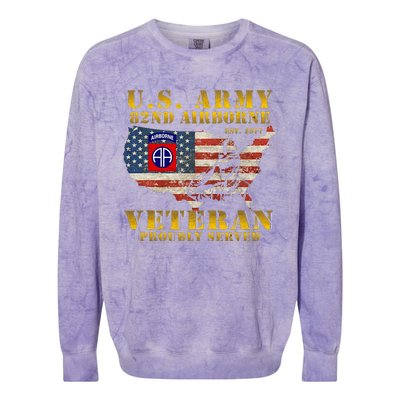 82nd Airborne Division Death From Above Fort Bragg Colorblast Crewneck Sweatshirt