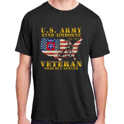 82nd Airborne Division Death From Above Fort Bragg Adult ChromaSoft Performance T-Shirt