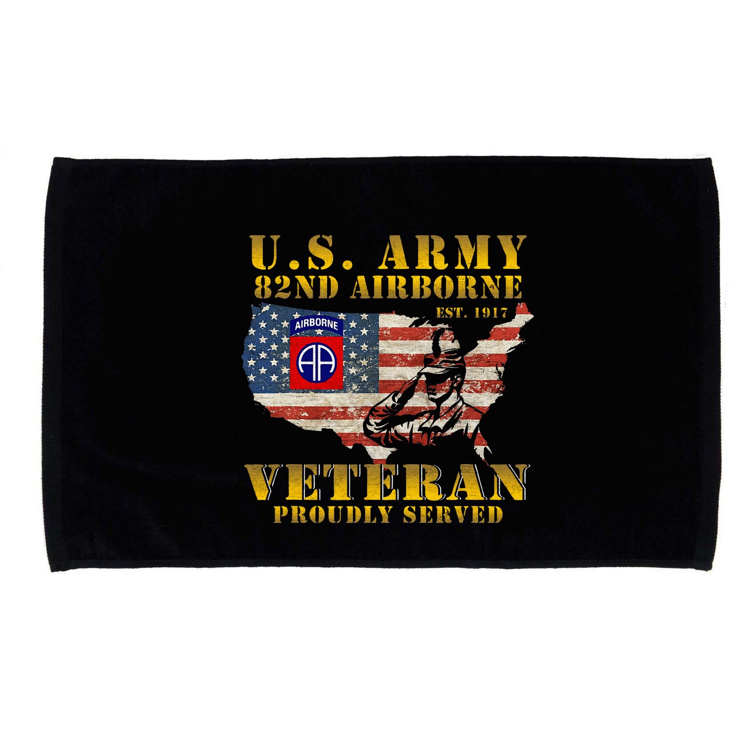 82nd Airborne Division Death From Above Fort Bragg Microfiber Hand Towel