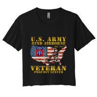 82nd Airborne Division Death From Above Fort Bragg Women's Crop Top Tee