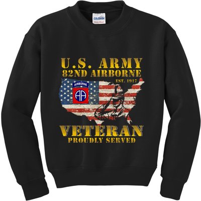 82nd Airborne Division Death From Above Fort Bragg Kids Sweatshirt