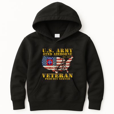 82nd Airborne Division Death From Above Fort Bragg Kids Hoodie