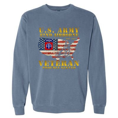 82nd Airborne Division Death From Above Fort Bragg Garment-Dyed Sweatshirt