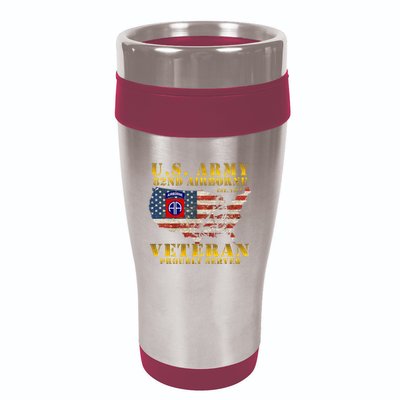 82nd Airborne Division Death From Above Fort Bragg 16oz Travel Tumbler