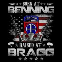 82nd Airborne Division Born At Ft Benning Raised Fort Bragg Backpack