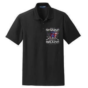 82nd Airborne Division Born At Ft Benning Raised Fort Bragg Dry Zone Grid Polo