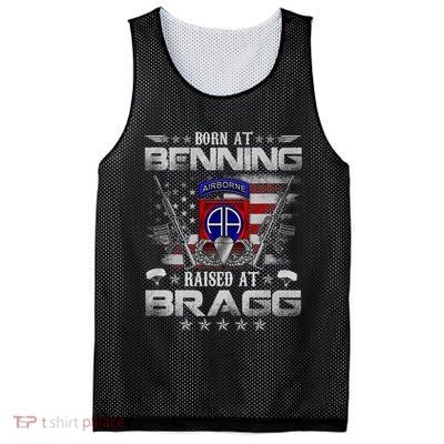 82nd Airborne Division Born At Ft Benning Raised Fort Bragg Mesh Reversible Basketball Jersey Tank