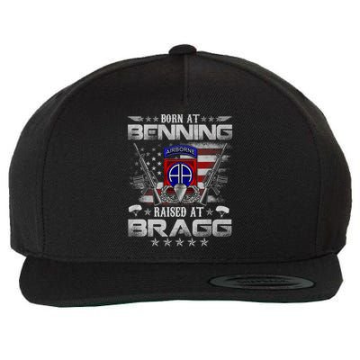 82nd Airborne Division Born At Ft Benning Raised Fort Bragg Wool Snapback Cap