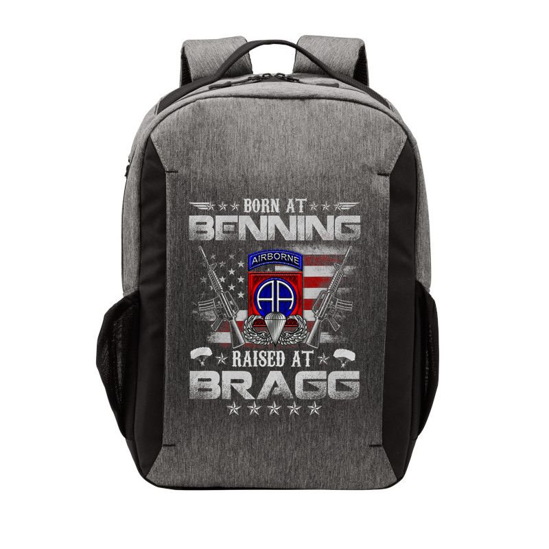 82nd Airborne Division Born At Ft Benning Raised Fort Bragg Vector Backpack