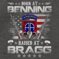 82nd Airborne Division Born At Ft Benning Raised Fort Bragg Vector Backpack