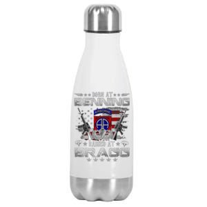 82nd Airborne Division Born At Ft Benning Raised Fort Bragg Stainless Steel Insulated Water Bottle