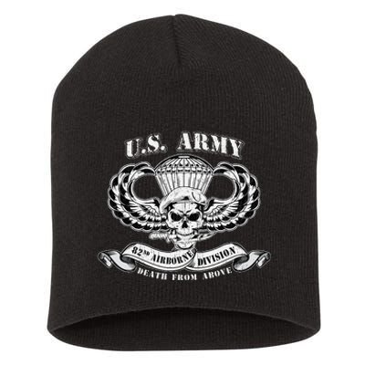 82nd Airborne Division Paratrooper Veteran Fort Bragg Gifts Short Acrylic Beanie