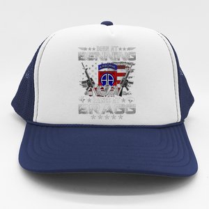 82nd Airborne Division Born At Ft Benning Raised Fort Bragg Trucker Hat