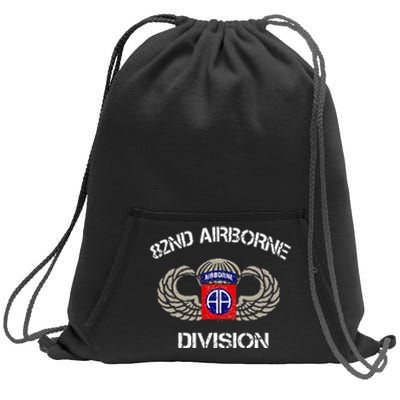 82nd Airborne Division Veteran Sweatshirt Cinch Pack Bag