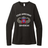 82nd Airborne Division Veteran Womens CVC Long Sleeve Shirt