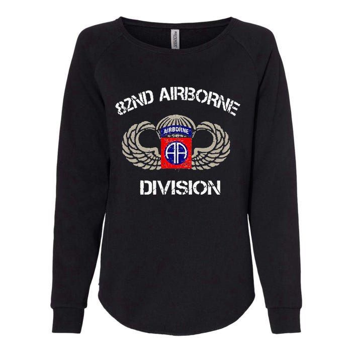 82nd Airborne Division Veteran Womens California Wash Sweatshirt