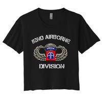 82nd Airborne Division Veteran Women's Crop Top Tee