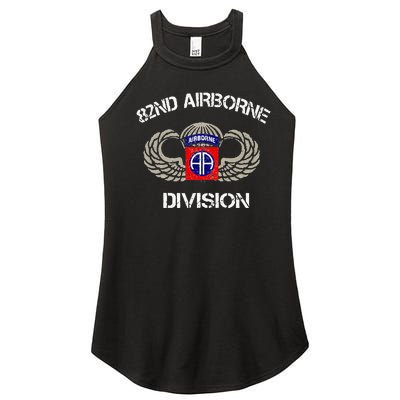 82nd Airborne Division Veteran Women’s Perfect Tri Rocker Tank