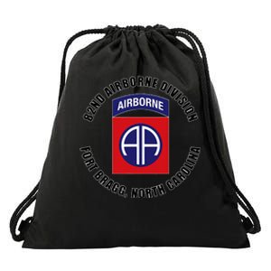 82nd Airborne Division Fort Bragg North Carolina Emblem Vet Drawstring Bag