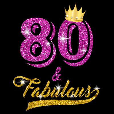 80 and Fabulous 80 yrs old B-day 80th Birthday Gift shirt T-Shirt