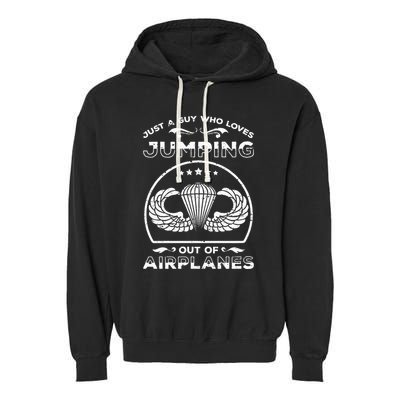 82nd Airborne For Jump Wings Paratrooper Garment-Dyed Fleece Hoodie