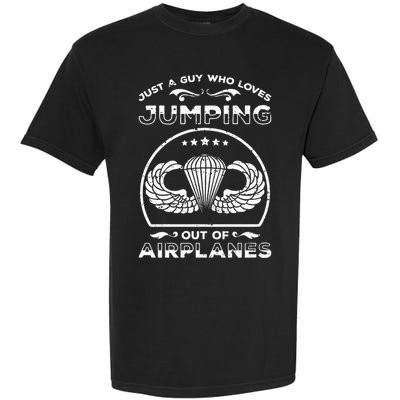 82nd Airborne For Jump Wings Paratrooper Garment-Dyed Heavyweight T-Shirt