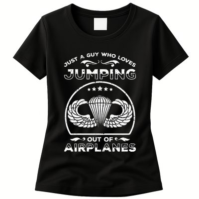 82nd Airborne For Jump Wings Paratrooper Womens T-Shirt