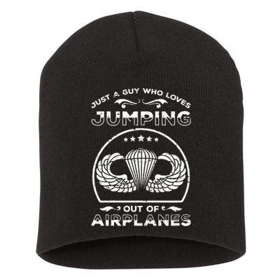 82nd Airborne For Jump Wings Paratrooper Short Acrylic Beanie