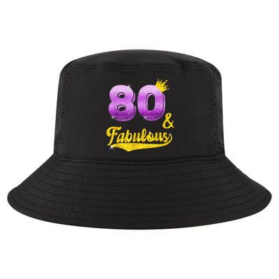 80 and fabulous - 80 years old Gift - 80th Birthday Cool Comfort Performance Bucket Hat