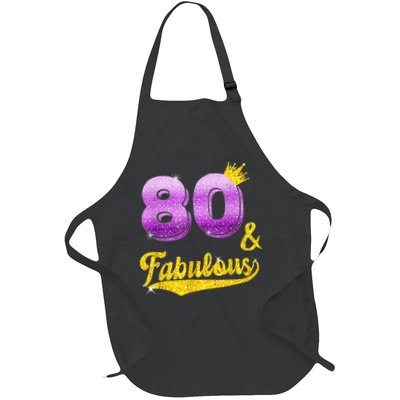 80 and fabulous - 80 years old Gift - 80th Birthday Apron