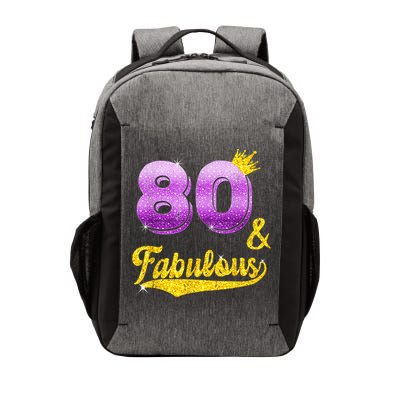 80 and fabulous - 80 years old Gift - 80th Birthday Vector Backpack