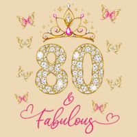 80 And Fabulous 80 Years Old Women 80th Birthday Zip Tote Bag