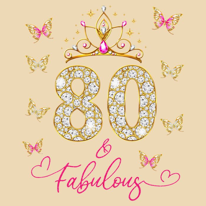 80 And Fabulous 80 Years Old Women 80th Birthday Zip Tote Bag