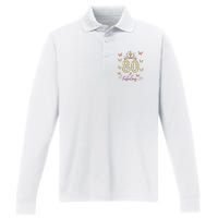 80 And Fabulous 80 Years Old Women 80th Birthday Performance Long Sleeve Polo