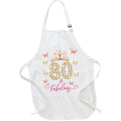 80 And Fabulous 80 Years Old Women 80th Birthday Apron