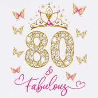 80 And Fabulous 80 Years Old Women 80th Birthday Baby Bodysuit