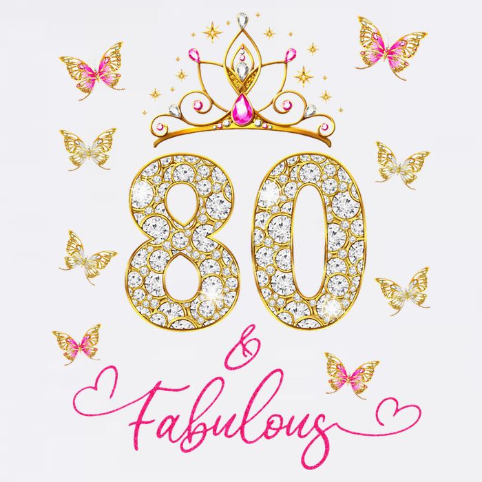 80 And Fabulous 80 Years Old Women 80th Birthday Baby Bodysuit