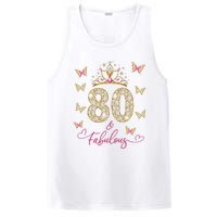 80 And Fabulous 80 Years Old Women 80th Birthday PosiCharge Competitor Tank