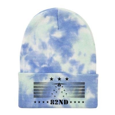 82nd Airborne Paratrooper Vintage Tie Dye 12in Knit Beanie