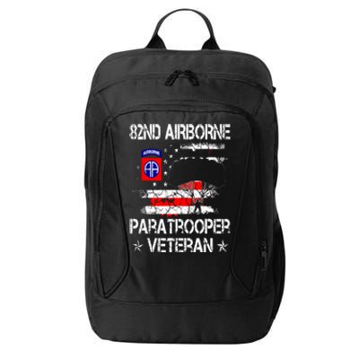 82nd Airborne Paratrooper Veteran Flag Veterans Day City Backpack