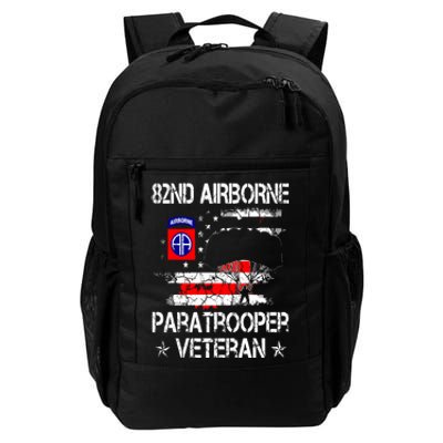 82nd Airborne Paratrooper Veteran Flag Veterans Day Daily Commute Backpack