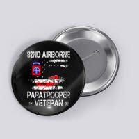 82nd Airborne Paratrooper Veteran Flag Veterans Day Button