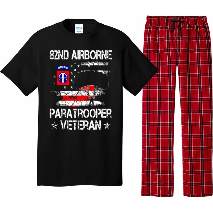 82nd Airborne Paratrooper Veteran Flag Veterans Day Pajama Set