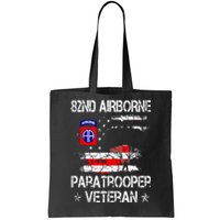 82nd Airborne Paratrooper Veteran Flag Veterans Day Tote Bag