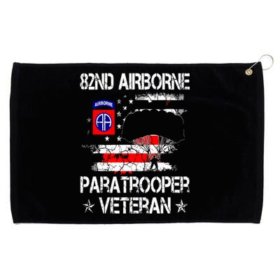 82nd Airborne Paratrooper Veteran Flag Veterans Day Grommeted Golf Towel