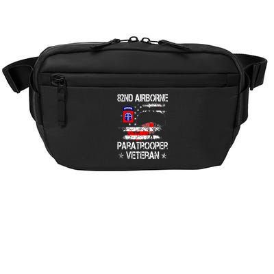 82nd Airborne Paratrooper Veteran Flag Veterans Day Crossbody Pack