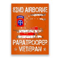 82nd Airborne Paratrooper Veteran Flag, Veterans Day Poster