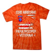 82nd Airborne Paratrooper Veteran Flag, Veterans Day Tie-Dye T-Shirt