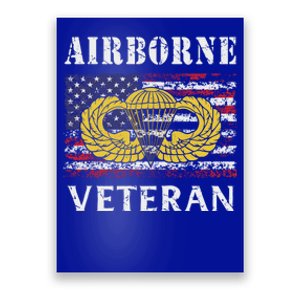 82nd Airborne Paratrooper Jump Wings Us Flag Army Veteran Gift Poster