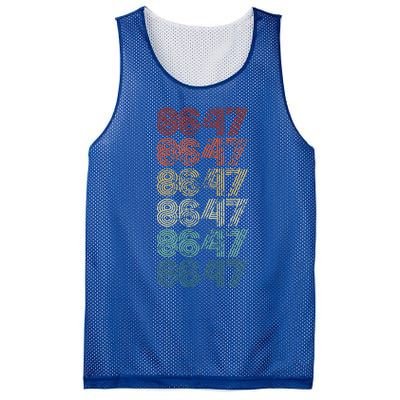 8647 Anti Trump 86 47 Mesh Reversible Basketball Jersey Tank